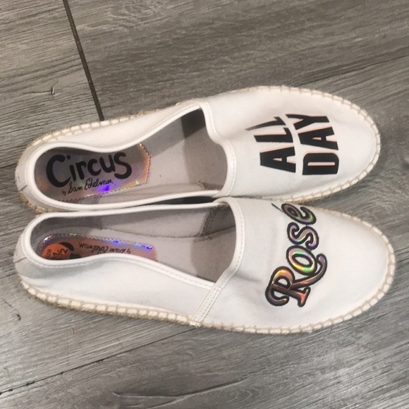Sam Edelman Circus “Rose’ All Day” Espadrille Slip On Flats size 8.5 - Picture 3 of 9